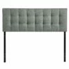 Lily Full Upholstered Fabric Headboard Gray -WALKER EDISON Shop MOD 5146 GRY 1