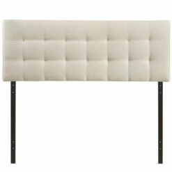 Lily Full Upholstered Fabric Headboard Ivory 10 Lily Full Upholstered Fabric Headboard Ivory -WALKER EDISON Shop MOD 5146 IVO 4