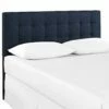 Lily Full Upholstered Fabric Headboard Navy