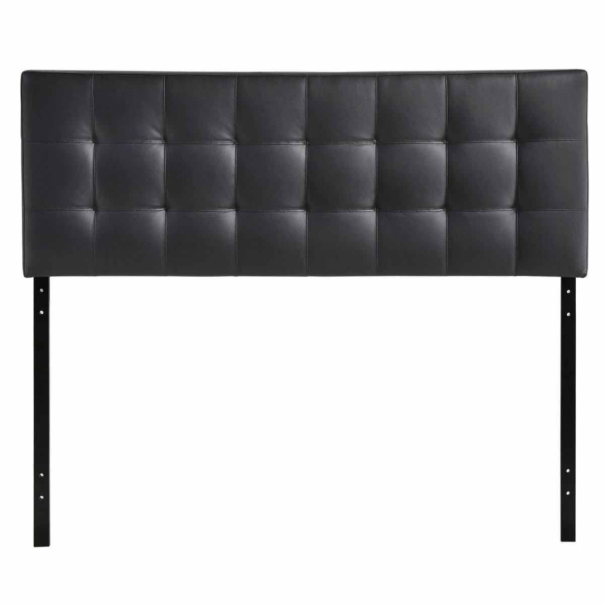 Lily Full Upholstered Vinyl Headboard Black 3 Lily Full Upholstered Vinyl Headboard Black