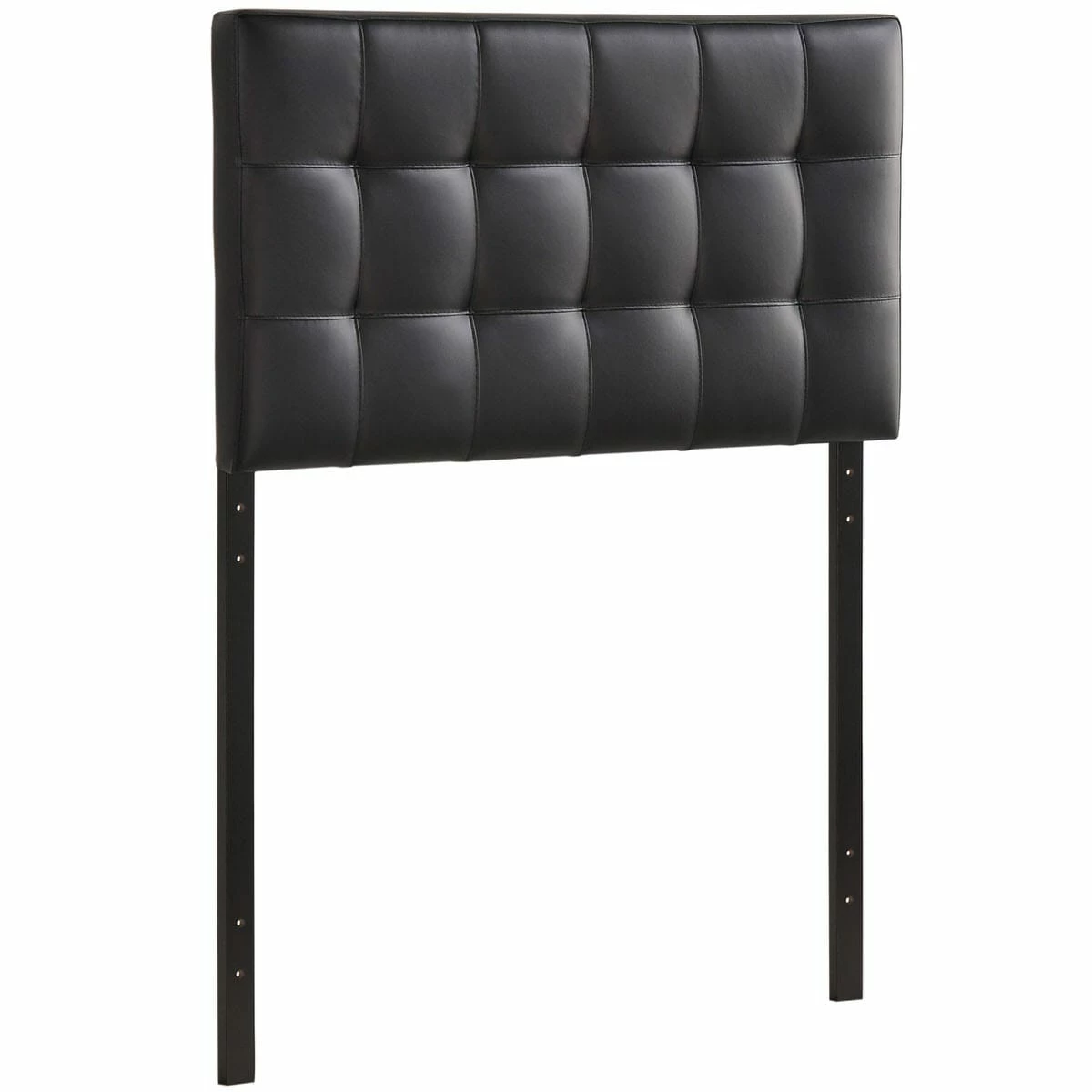 Lily Twin Upholstered Vinyl Headboard Black 5 Lily Twin Upholstered Vinyl Headboard Black - Image 3