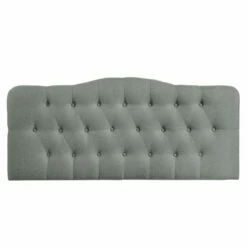 Annabel Full Upholstered Fabric Headboard Gray -WALKER EDISON Shop MOD 5156 GRY 3
