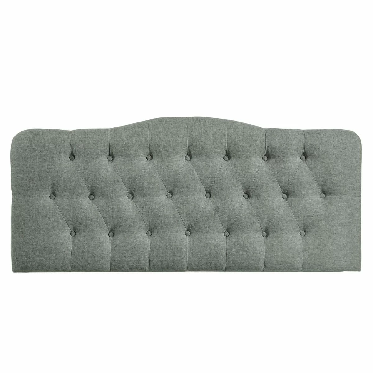 Annabel King Upholstered Fabric Headboard Gray 5 Annabel King Upholstered Fabric Headboard Gray - Image 3