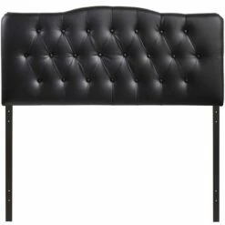 Annabel King Upholstered Vinyl Headboard Black -WALKER EDISON Shop MOD 5159 BLK 4