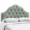 Sovereign Full Upholstered Fabric Headboard Gray -WALKER EDISON Shop MOD 5164 GRY 1