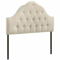 Sovereign Full Upholstered Fabric Headboard Ivory -WALKER EDISON Shop MOD 5164 IVO 3
