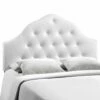 Sovereign King Upholstered Vinyl Headboard White -WALKER EDISON Shop MOD 5167 WHI 1