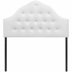 Sovereign King Upholstered Vinyl Headboard White -WALKER EDISON Shop MOD 5167 WHI 4