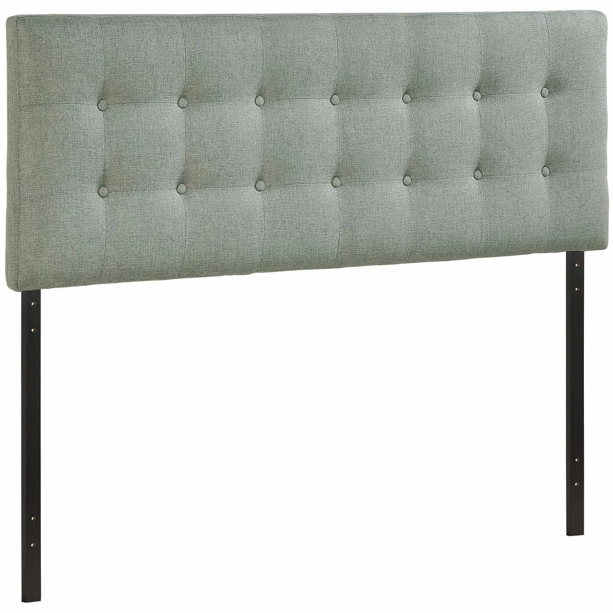 Emily Queen Upholstered Fabric Headboard Gray 5 Emily Queen Upholstered Fabric Headboard Gray - Image 3