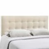 Emily Queen Upholstered Fabric Headboard Ivory -WALKER EDISON Shop MOD 5170 IVO 1