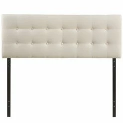 Emily Queen Upholstered Fabric Headboard Ivory -WALKER EDISON Shop MOD 5170 IVO 4