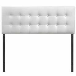 Emily Full Upholstered Vinyl Headboard White 6 Emily Full Upholstered Vinyl Headboard White -WALKER EDISON Shop MOD 5173 WHI 2