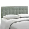 Emily King Upholstered Fabric Headboard Gray 2 Emily King Upholstered Fabric Headboard Gray -WALKER EDISON Shop MOD 5174 GRY 1