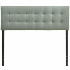 Emily King Upholstered Fabric Headboard Gray -WALKER EDISON Shop MOD 5174 GRY 3