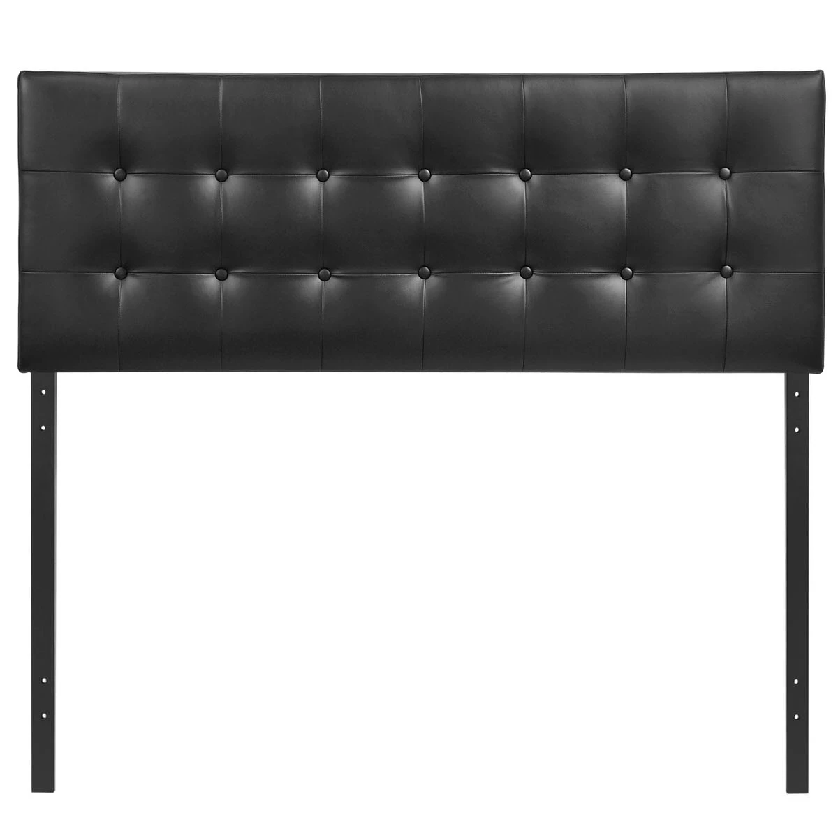 Emily King Upholstered Vinyl Headboard Black 5 Emily King Upholstered Vinyl Headboard Black - Image 3