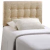 Emily Twin Upholstered Fabric Headboard Beige 1 Emily Twin Upholstered Fabric Headboard Beige -WALKER EDISON Shop MOD 5176 BEI 1