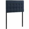 Emily Twin Upholstered Fabric Headboard Navy -WALKER EDISON Shop MOD 5176 NAV 1
