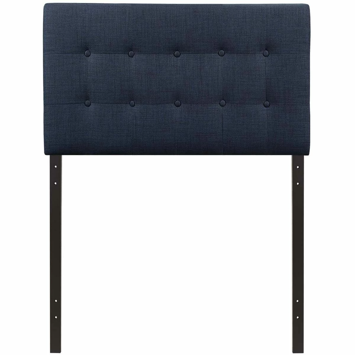 Emily Twin Upholstered Fabric Headboard Navy 4 Emily Twin Upholstered Fabric Headboard Navy - Image 2