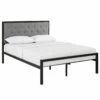 Mia Full Fabric Bed Brown Gray -WALKER EDISON Shop MOD 5180 BRN GRY SET 1