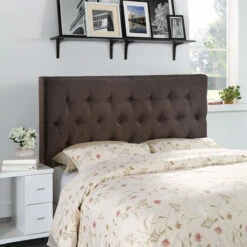 Clique Queen Headboard Dark Brown -WALKER EDISON Shop MOD 5202 DBR 4