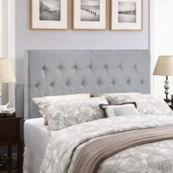 Clique Queen Headboard Sky Gray 11 Clique Queen Headboard Sky Gray -WALKER EDISON Shop MOD 5202 GRY 5