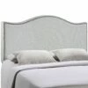 Curl Full Nailhead Upholstered Headboard Sky Gray