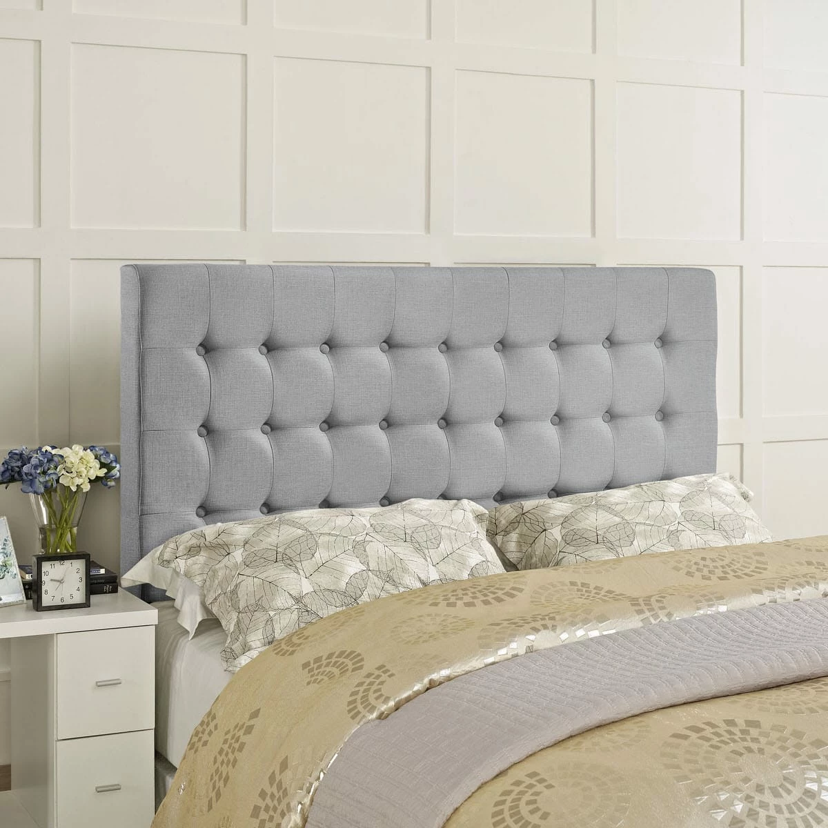Tinble Queen Headboard Sky Gray 6 Tinble Queen Headboard Sky Gray - Image 4