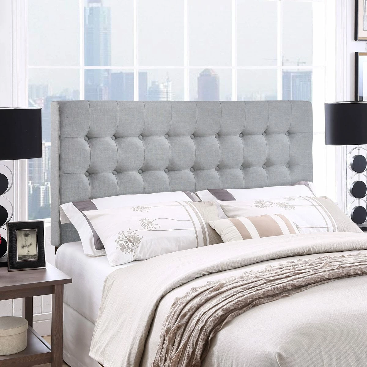 Tinble Queen Headboard Sky Gray 7 Tinble Queen Headboard Sky Gray - Image 5