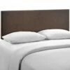 Region Queen Upholstered Headboard Dark Brown -WALKER EDISON Shop MOD 5211 DBR 1