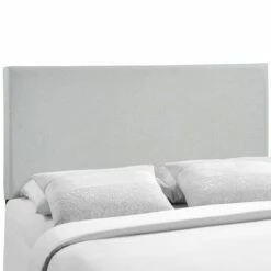 Region Queen Upholstered Headboard Sky Gray