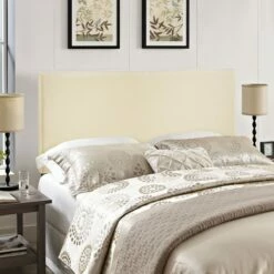 Region Queen Upholstered Headboard Ivory -WALKER EDISON Shop MOD 5211 IVO 5