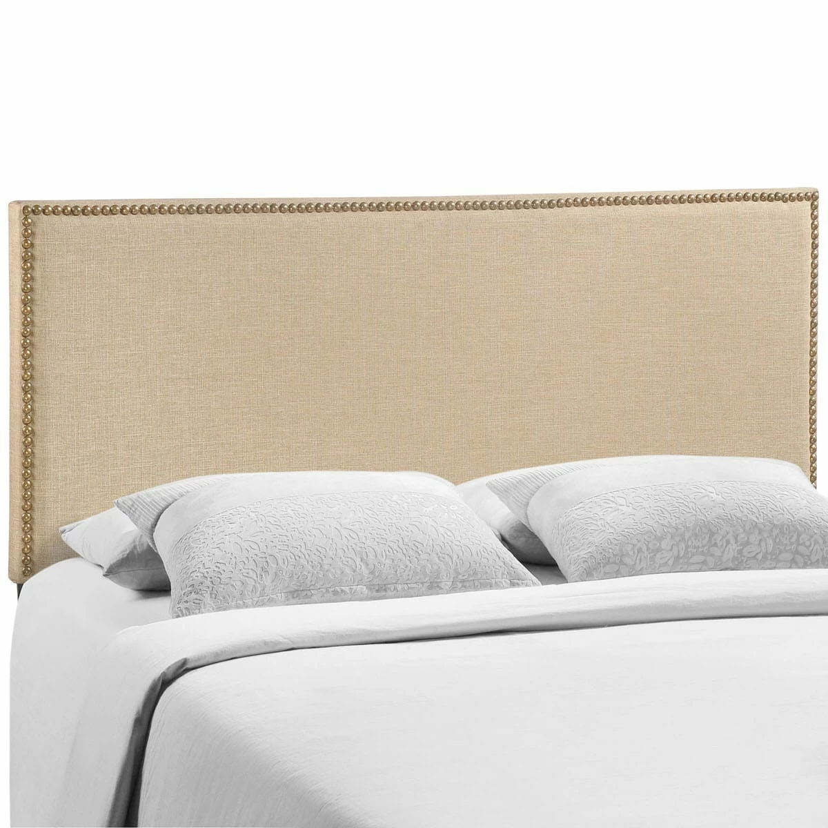 Region Queen Nailhead Upholstered Headboard Cafe 3 Region Queen Nailhead Upholstered Headboard Cafe