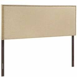 Region Queen Nailhead Upholstered Headboard Cafe 8 Region Queen Nailhead Upholstered Headboard Cafe -WALKER EDISON Shop MOD 5215 CAF 3