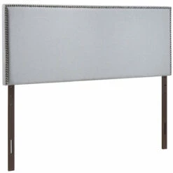 Region Queen Nailhead Upholstered Headboard Sky Gray 8 Region Queen Nailhead Upholstered Headboard Sky Gray -WALKER EDISON Shop MOD 5215 GRY 3