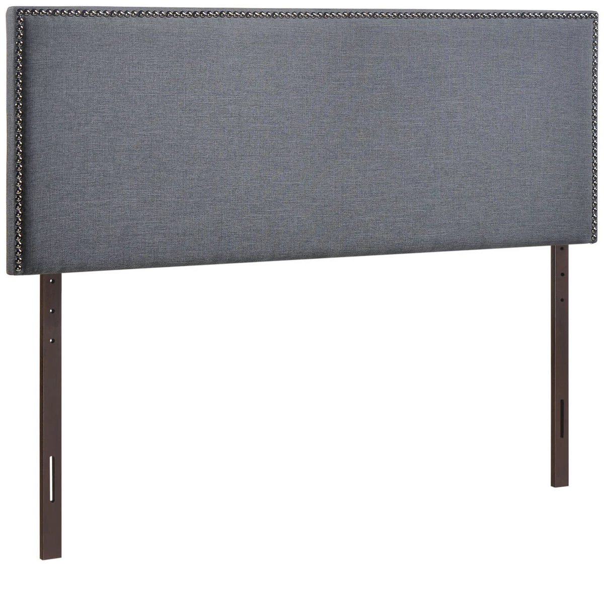 Region Queen Nailhead Upholstered Headboard Smoke 5 Region Queen Nailhead Upholstered Headboard Smoke - Image 3