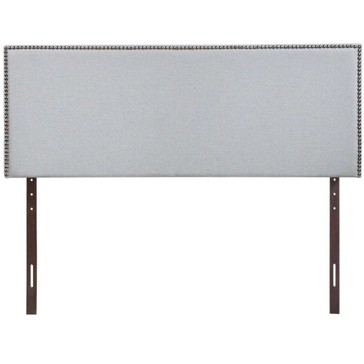 Region Full Nailhead Upholstered Headboard Sky Gray 4 Region Full Nailhead Upholstered Headboard Sky Gray - Image 2