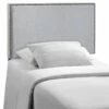 Region Twin Nailhead Upholstered Headboard Sky Gray -WALKER EDISON Shop MOD 5218 GRY 1