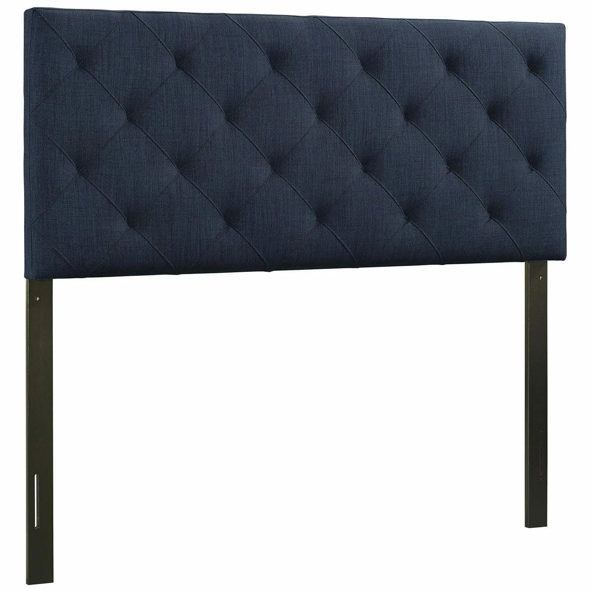 Theodore Full Upholstered Fabric Headboard Navy 4 Theodore Full Upholstered Fabric Headboard Navy - Image 2