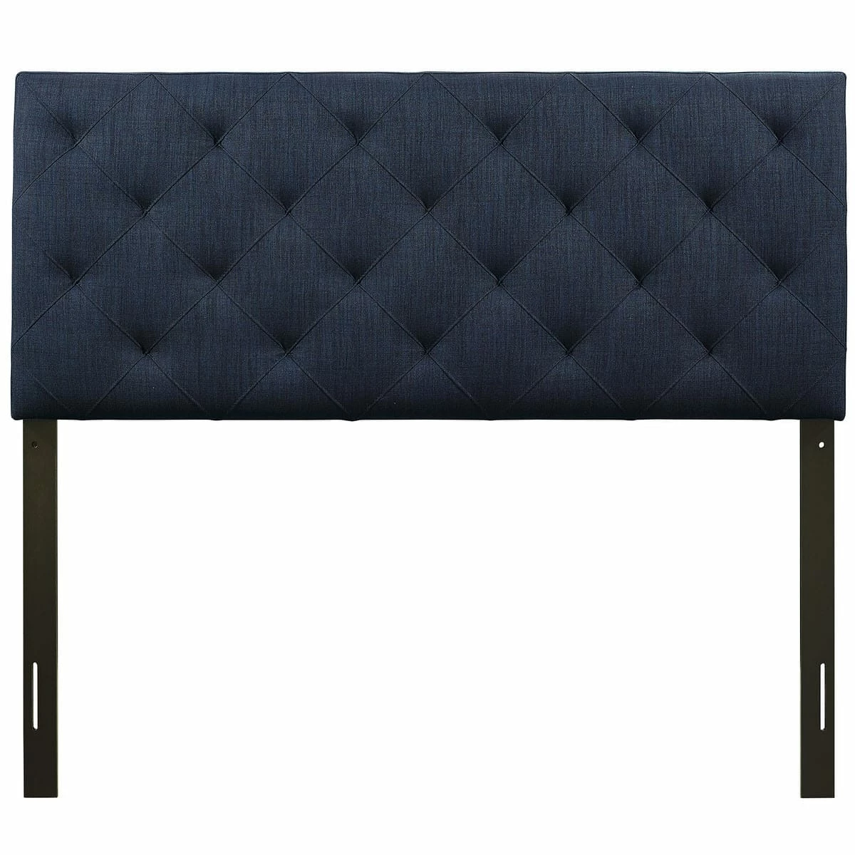 Theodore Full Upholstered Fabric Headboard Navy 5 Theodore Full Upholstered Fabric Headboard Navy - Image 3