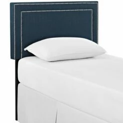 Jessamine Twin Upholstered Fabric Headboard Azure -WALKER EDISON Shop MOD 5374 AZU 3