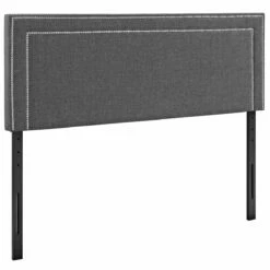 Jessamine Full Upholstered Fabric Headboard Gray