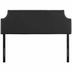 Laura Full Upholstered Vinyl Headboard Black