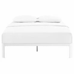 Corinne Queen Bed Frame White -WALKER EDISON Shop MOD 5469 WHI 4