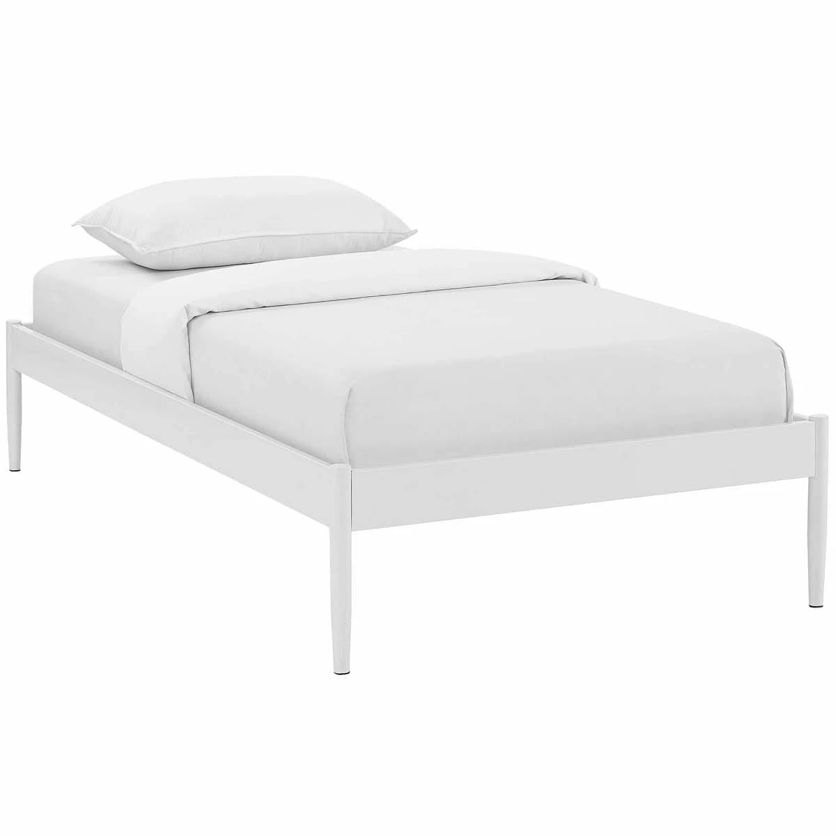Elsie Twin Bed Frame White 3 Elsie Twin Bed Frame White