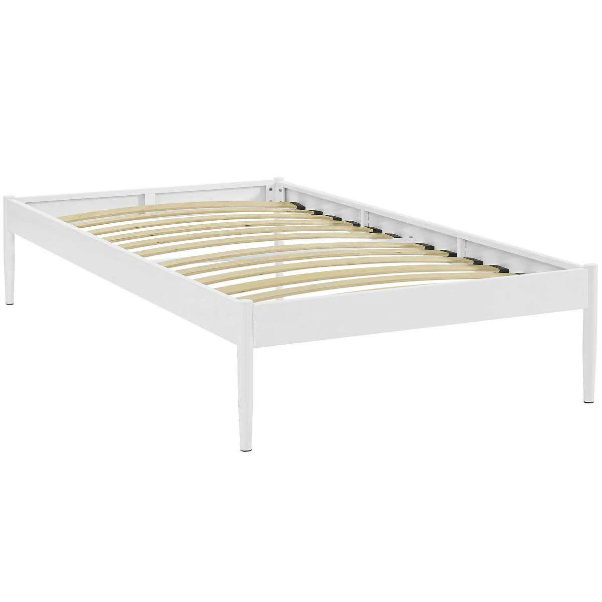 Elsie Twin Bed Frame White 4 Elsie Twin Bed Frame White - Image 2