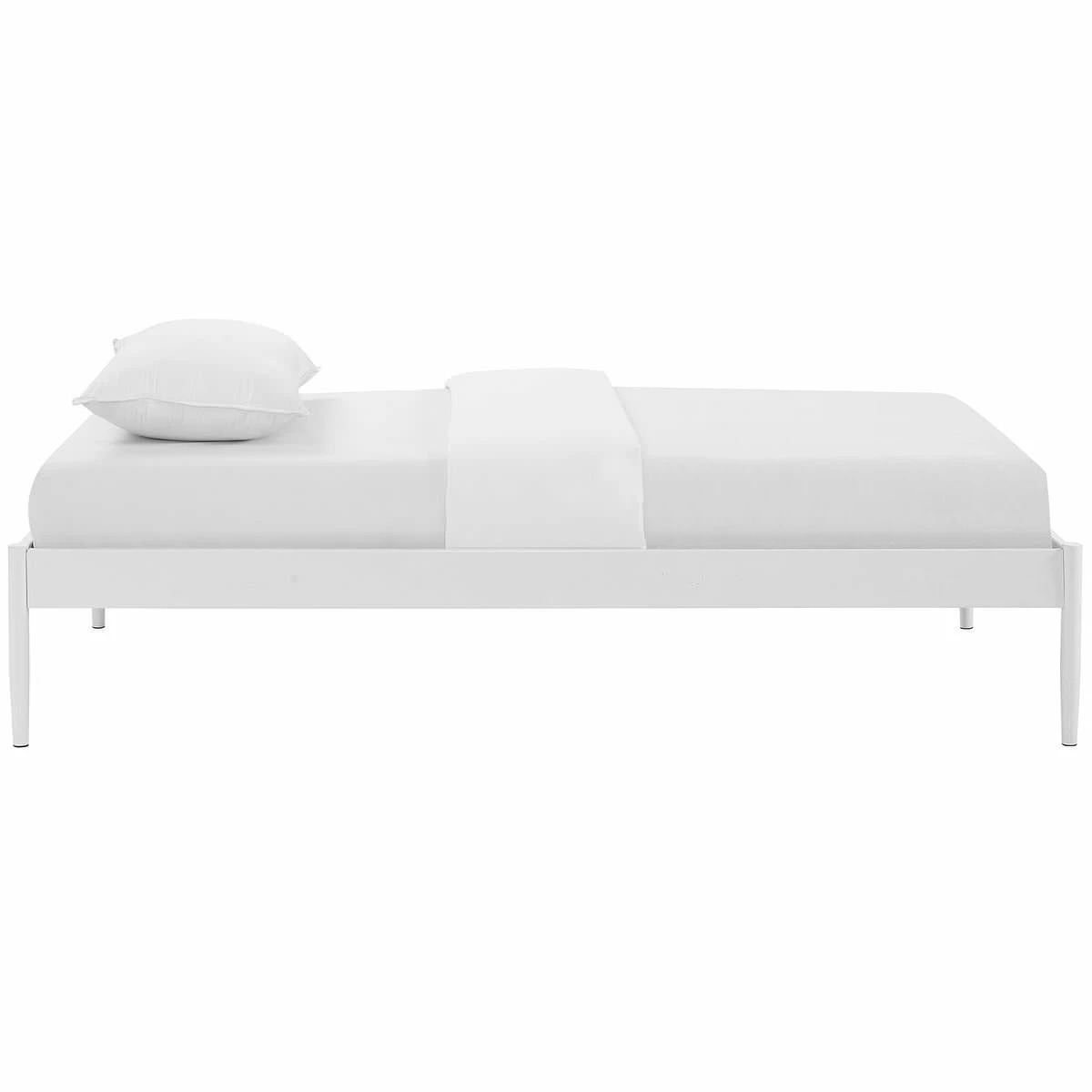 Elsie Twin Bed Frame White 5 Elsie Twin Bed Frame White - Image 3
