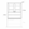 Hutch For Desk Return W/Doors -WALKER EDISON Shop MWD Hutch