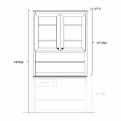 Hutch For Desk Return W/Doors