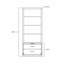 Pier W/2 Drawers & Pull-Out