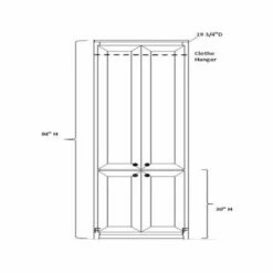 Wardrobe Pier W/Doors